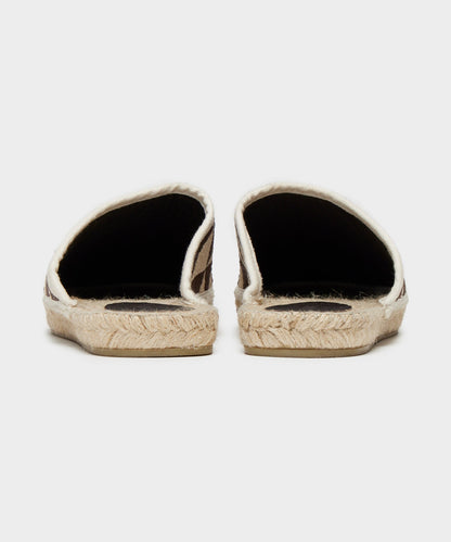 Patterned Espadrille Mule - Tan