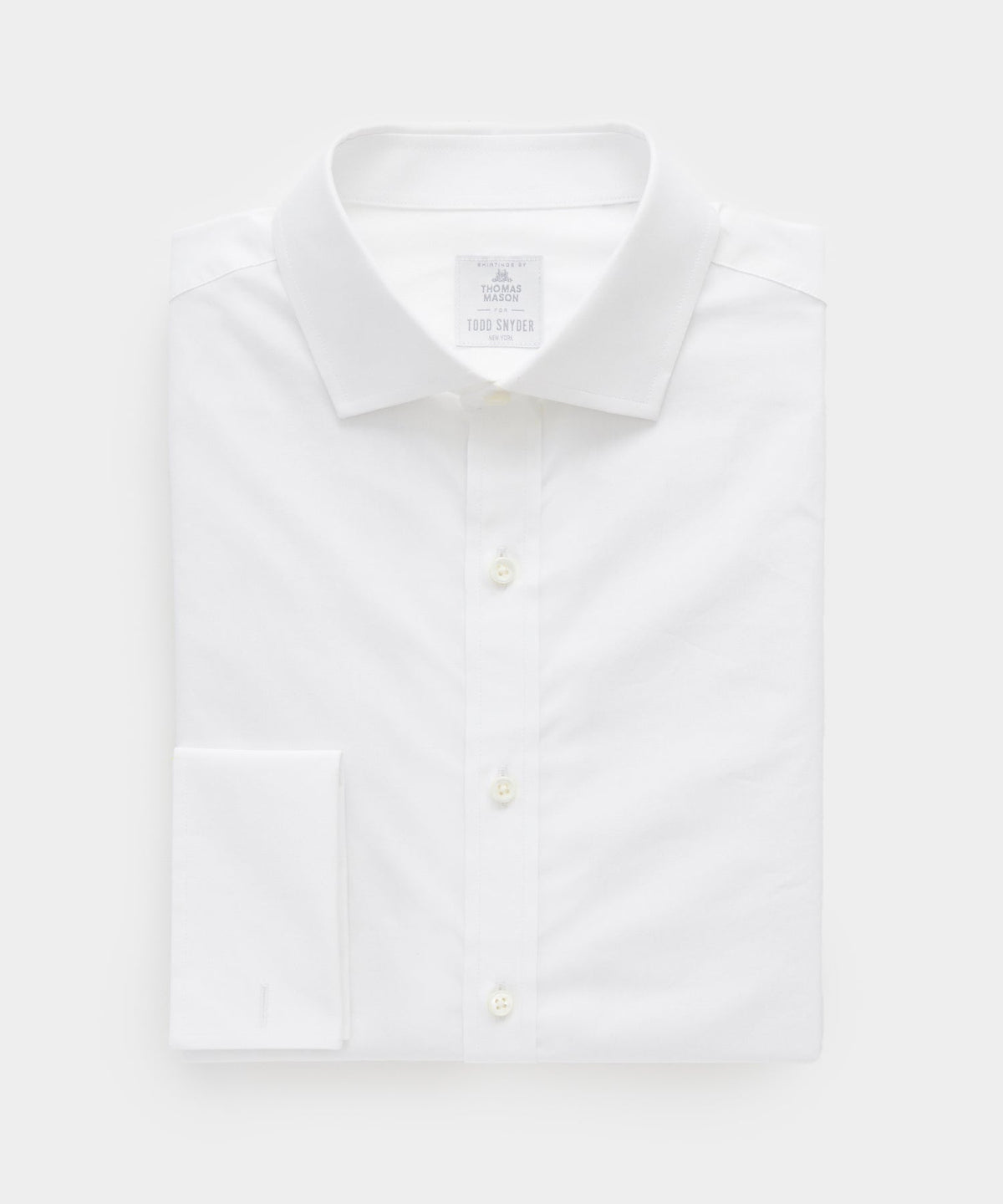 Slim Fit Plain Front Tuxedo Dress Shirt - White