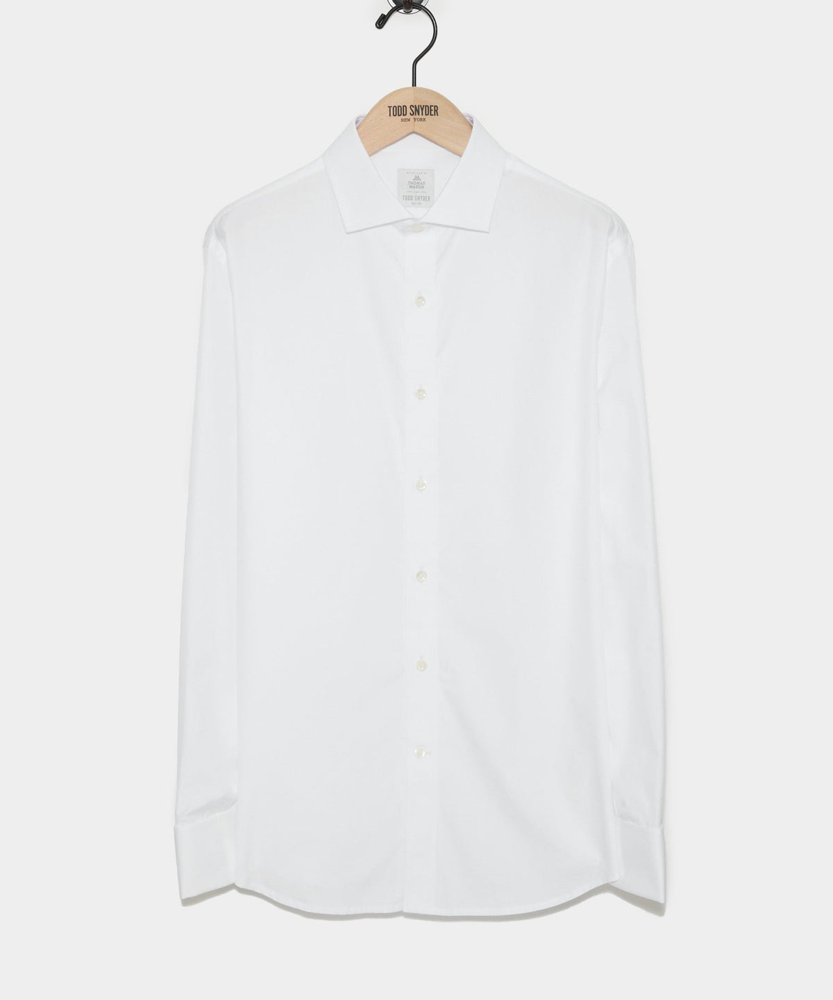 Slim Fit Plain Front Tuxedo Dress Shirt - White
