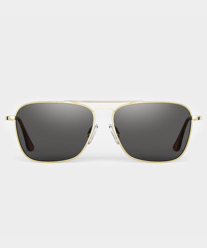 Randolph Skytec Glass Polarized Sunglasses - Gold