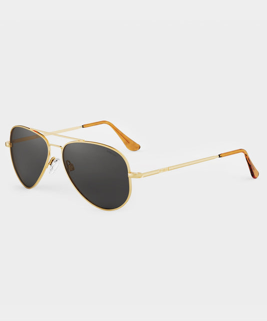 Randolph Skytec Glass Polarized Sunglasses - Gold