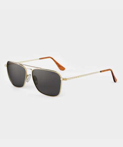 Randolph Skytec Glass Polarized Sunglasses - Gold
