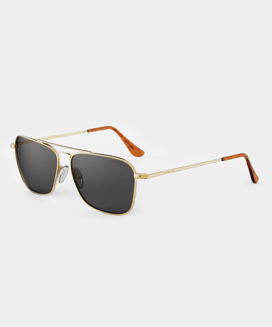 Randolph Skytec Glass Polarized Sunglasses - Gold