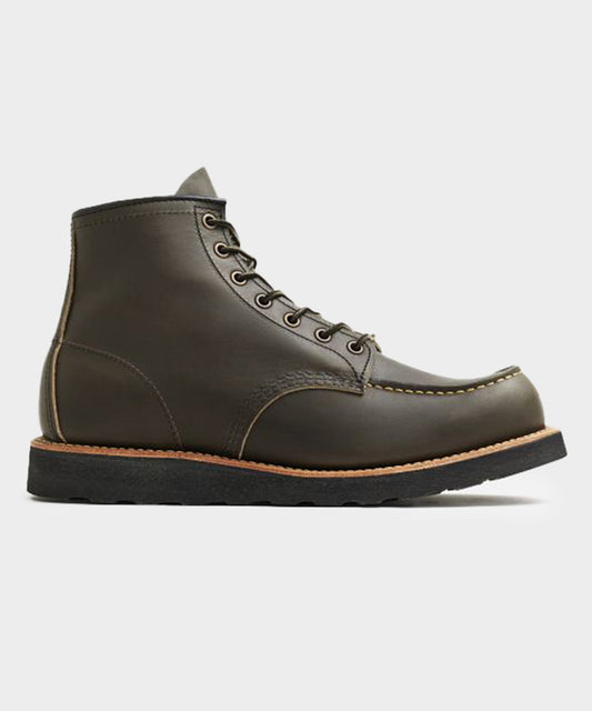 Red Wing 6-in Classic Leather Moc Boot - Dark Olive