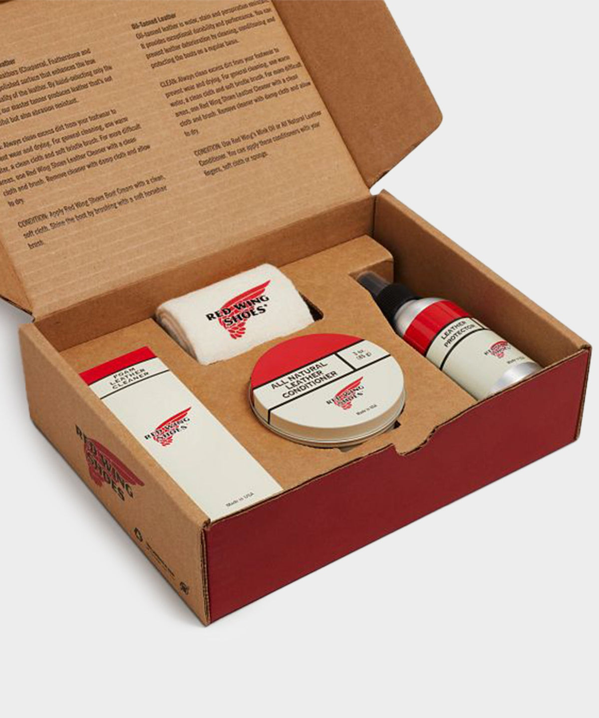 Red Wing Oil-Tanned Leather Care Kit - Black