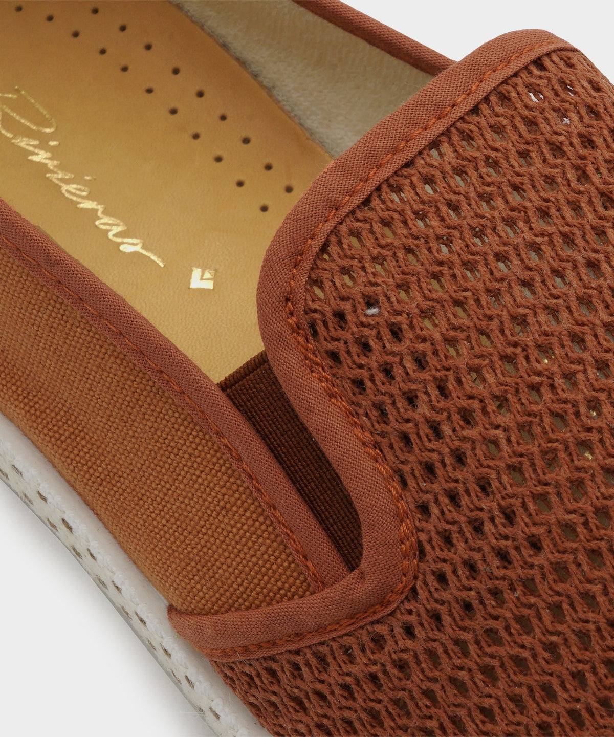 Rivieras Classic Toile Espadrille - Tuscan Terracotta