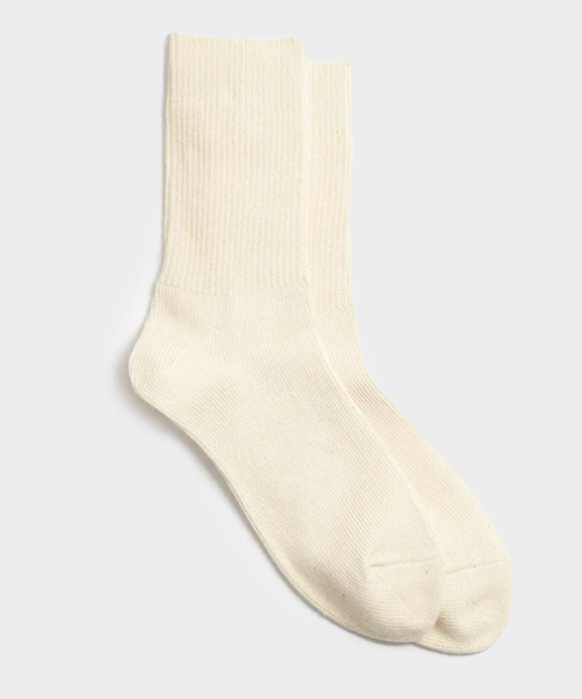 RoToTo Organic Daily 3 Pack Crew Socks - Ecru