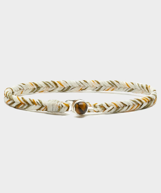 Scosha Tigers Eye Button Fishtail - Beige