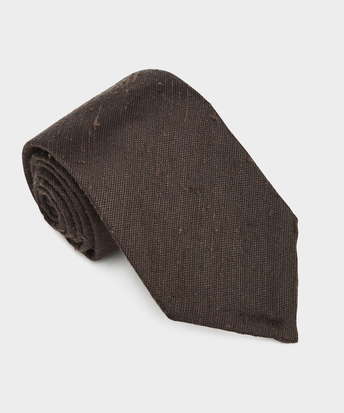 Silk Shantung Tie - Hazelnut