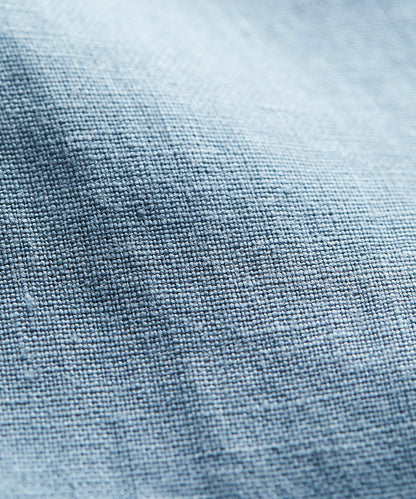 Sea Soft Irish Linen Point Collar Shirt - Blue Tide