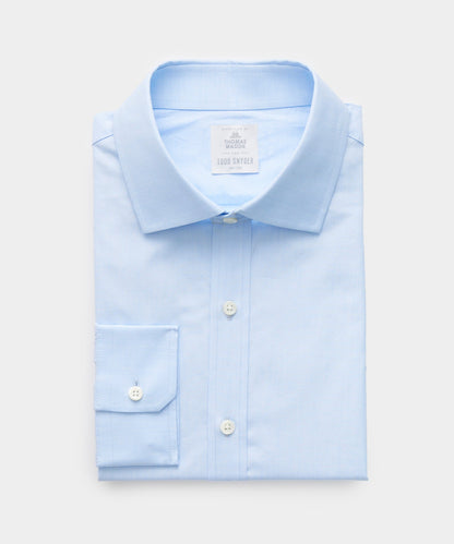 End-On-End Poplin Dress Shirt - Blue
