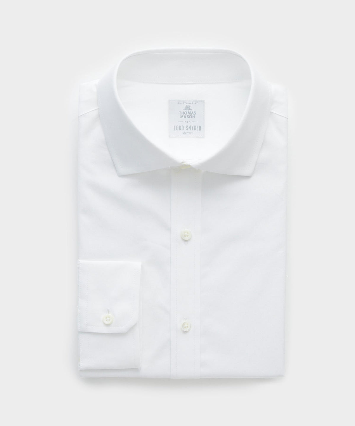 End-On-End Poplin Dress Shirt - White