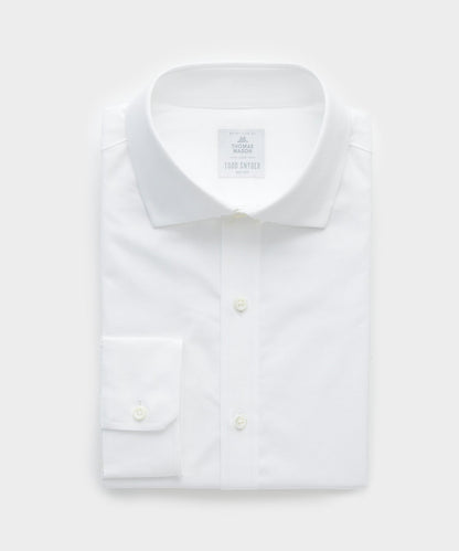 End-On-End Poplin Dress Shirt - White