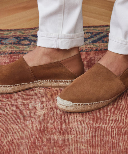 Nomad Suede Espadrille - Tobacco