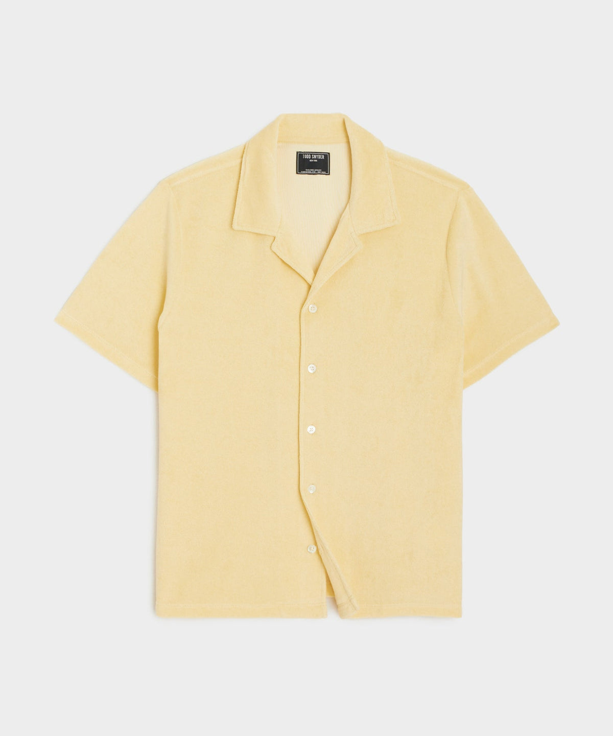 Terry Cabana Polo Shirt - Lemon