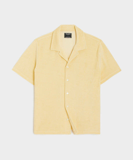 Terry Cabana Polo Shirt - Lemon