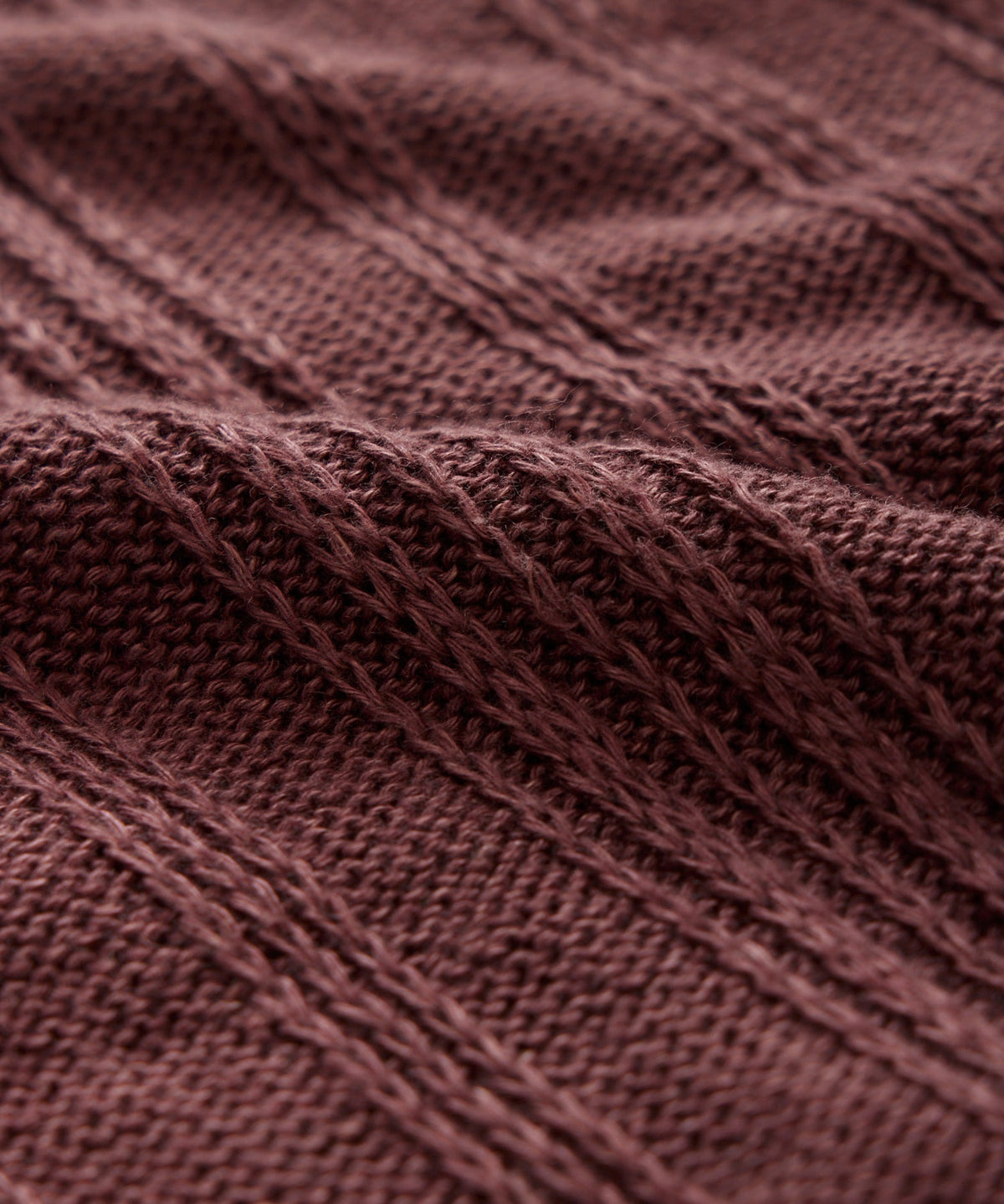 Textured Stitch Vest - Burgundy