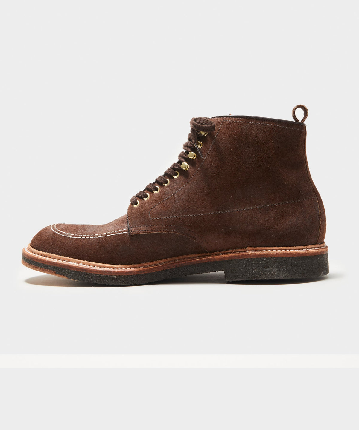 Todd Snyder x Alden Indy Reverse Chamois Leather Boot - Tobacco