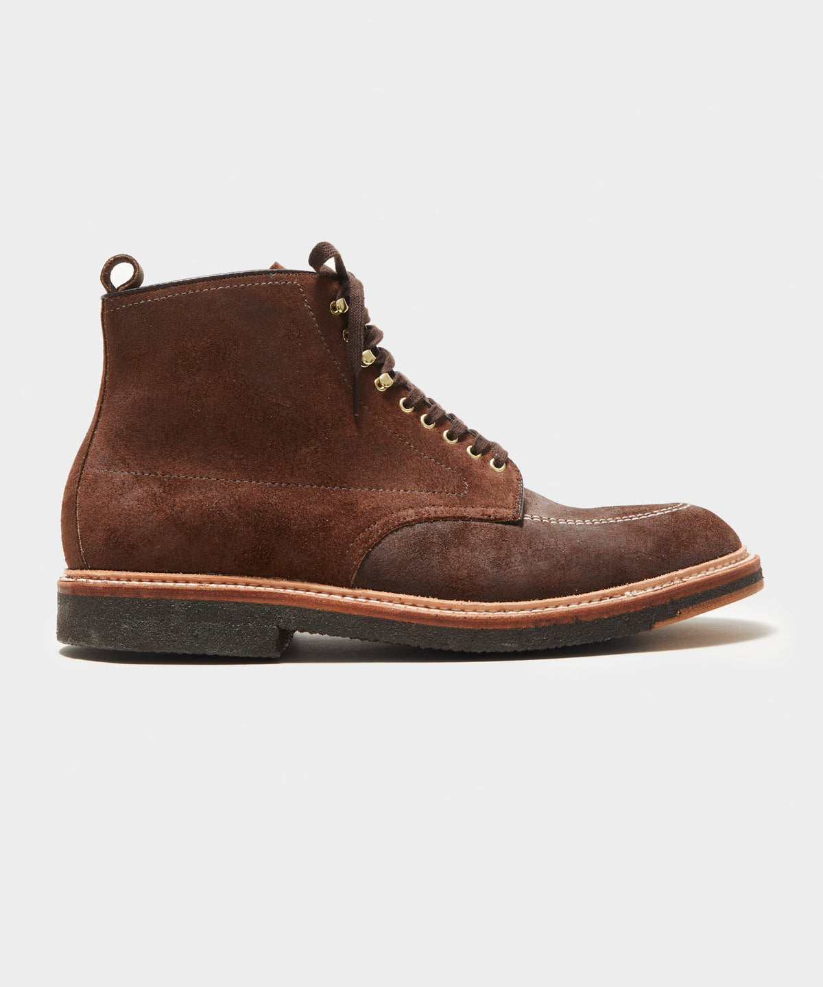 Todd Snyder x Alden Indy Reverse Chamois Leather Boot - Tobacco