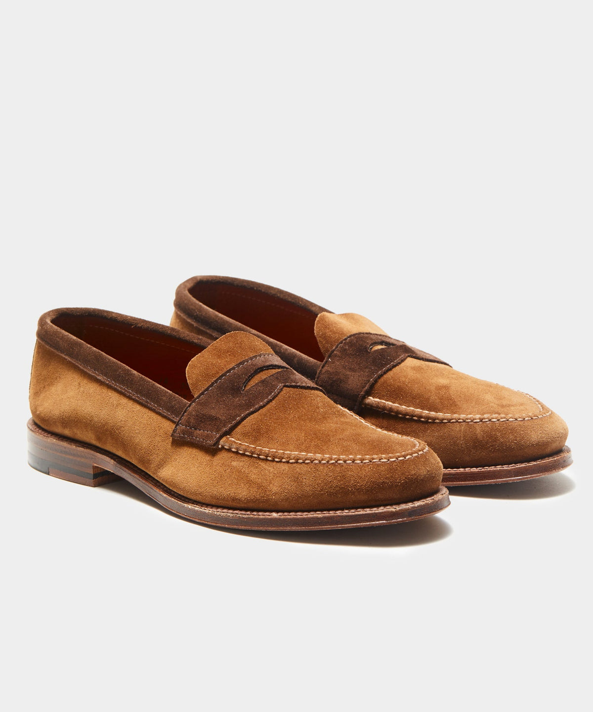 Todd Snyder x Alden Two-Tone Penny Loafer - Snuff