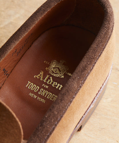 Todd Snyder x Alden Two-Tone Penny Loafer - Snuff