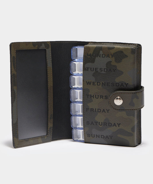 Todd Snyder x Ettinger Camo Pill Case - Olive Camo Print