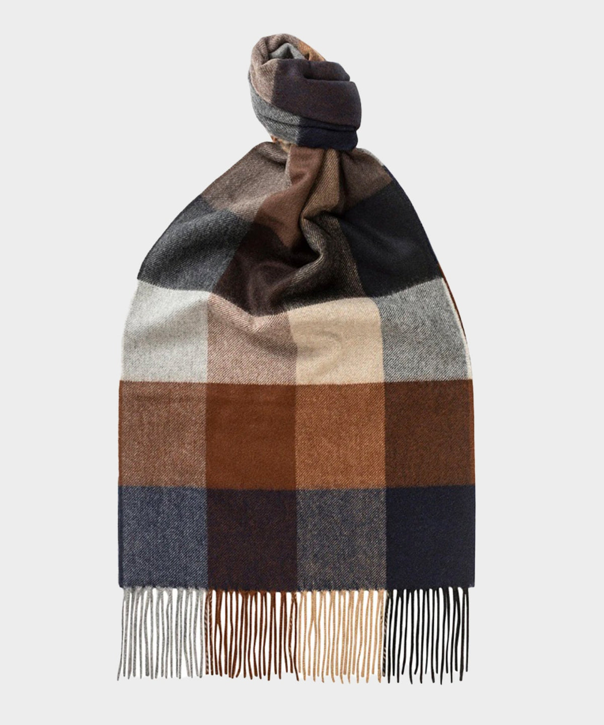Todd Snyder x Joshua Ellis Color Block Scarf - Brown