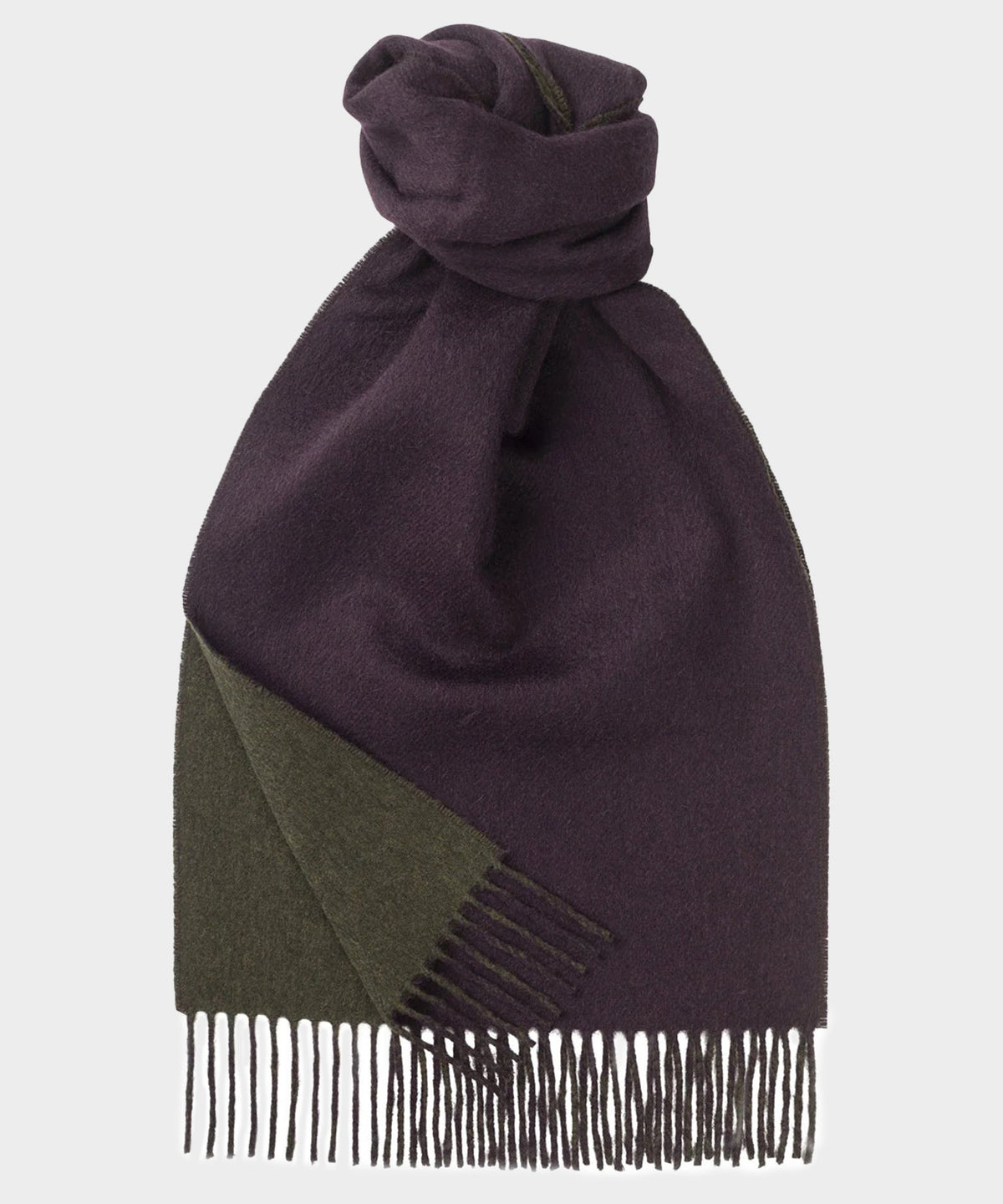 Todd Snyder x Joshua Ellis Double Faced Scarf - Purple