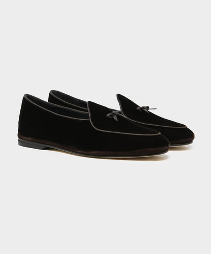 Todd Snyder x Rubinacci Velour Marphy Loafer - Black
