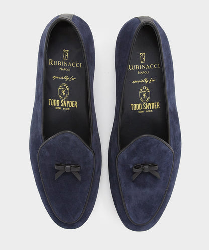 Todd Snyder x Rubinacci Suede Marphy Loafer - Navy