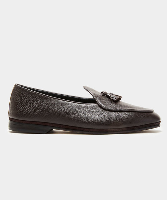 Todd Snyder x Rubinacci Deer Leather Marphy Loafer - Dark Brown