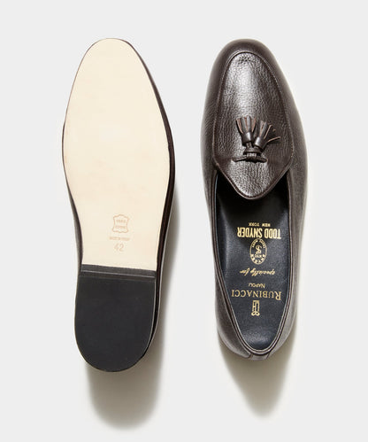 Todd Snyder x Rubinacci Deer Leather Marphy Loafer - Dark Brown