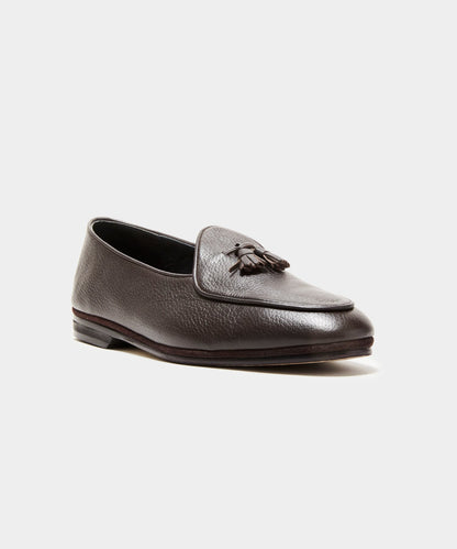 Todd Snyder x Rubinacci Deer Leather Marphy Loafer - Dark Brown
