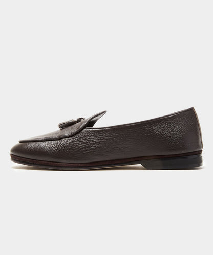 Todd Snyder x Rubinacci Deer Leather Marphy Loafer - Dark Brown