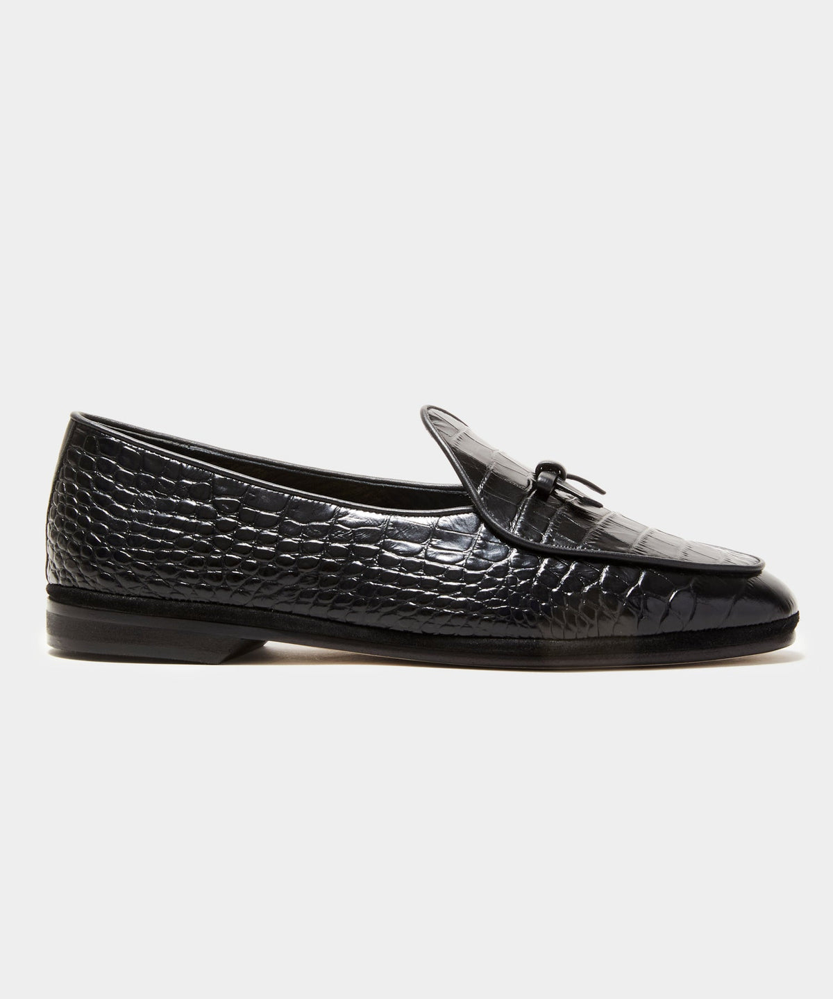Todd Snyder x Rubinacci Croc Marphy Loafer - Black
