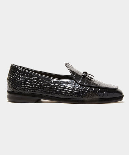 Todd Snyder x Rubinacci Croc Marphy Loafer - Black