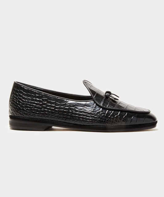 Todd Snyder x Rubinacci Croc Marphy Loafer - Black