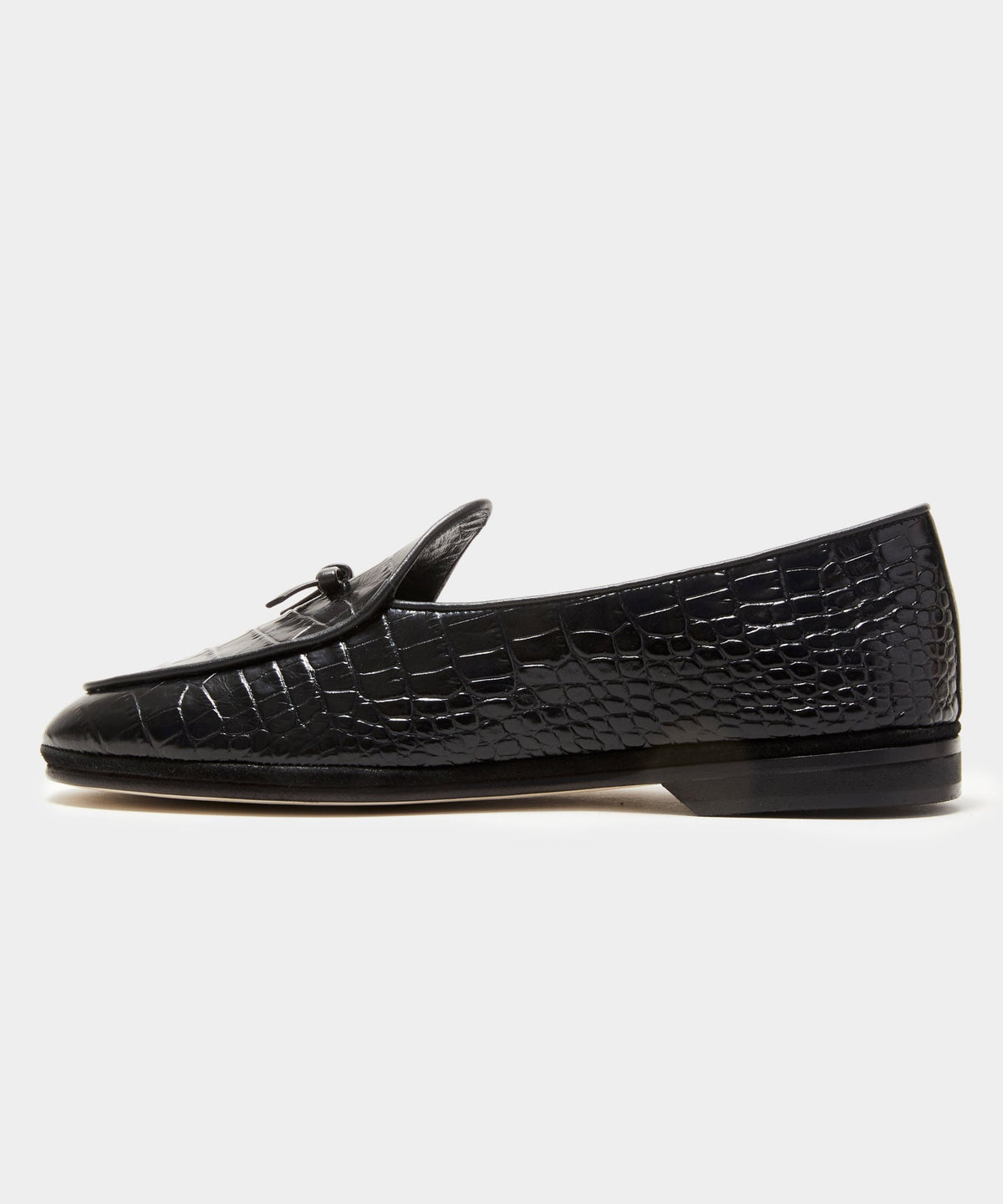 Todd Snyder x Rubinacci Croc Marphy Loafer - Black