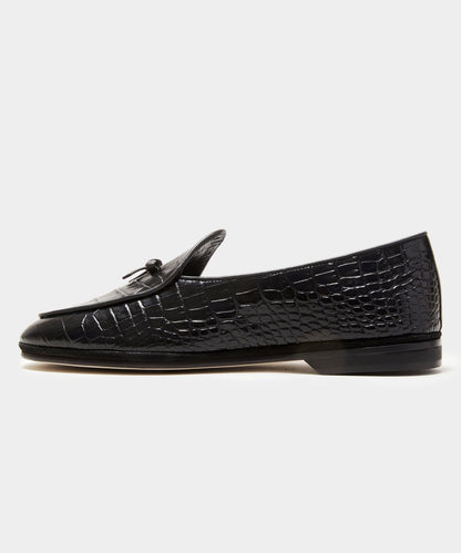 Todd Snyder x Rubinacci Croc Marphy Loafer - Black