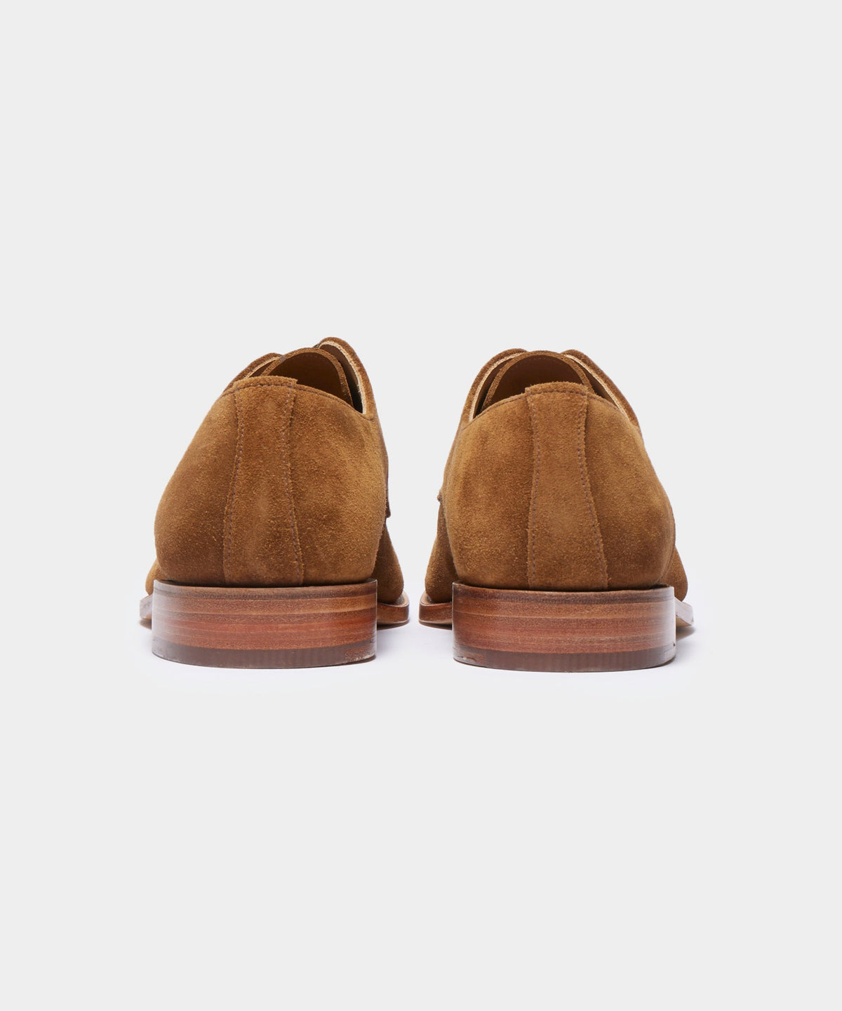 Todd Snyder x Sanders Archie Unconstructed Lace-Up Suede Derby - Tobacco