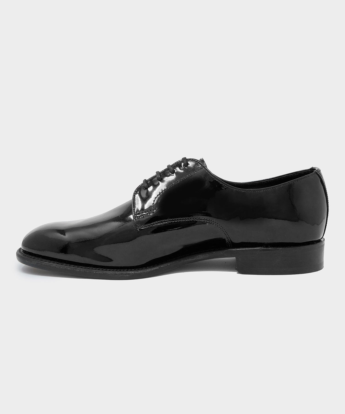 Todd Snyder x Sanders Patent Leather Gibson Derby - Black