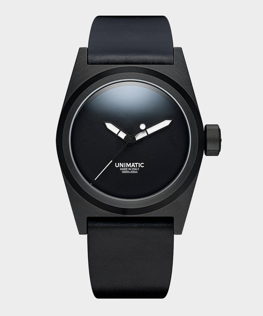 UNIMATIC U2S Black DLC Field watch - Black
