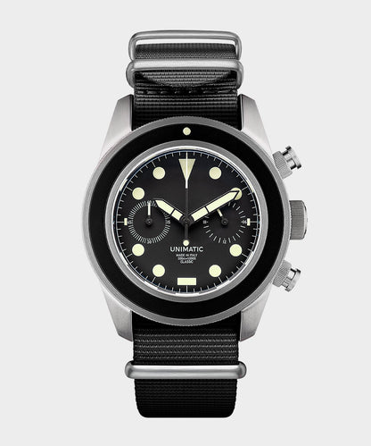UNIMATIC U3 Classic Chrono Watch - Black