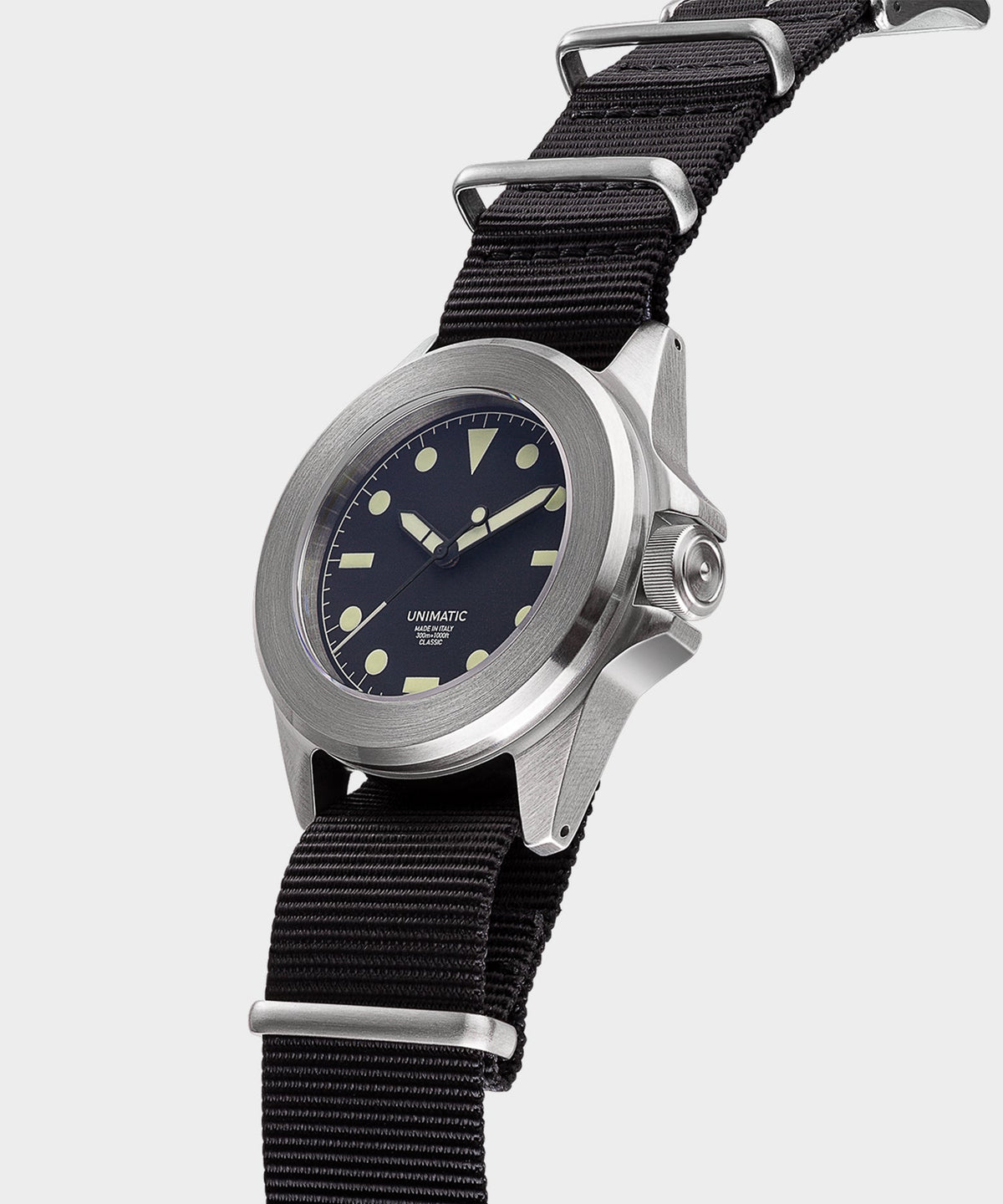 UNIMATIC U4 Classic Military Watch - Black
