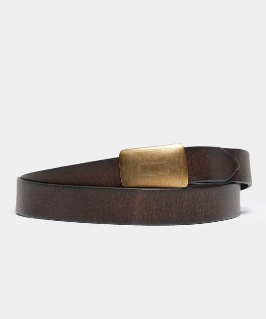 Vintage Leather Belt - Brown
