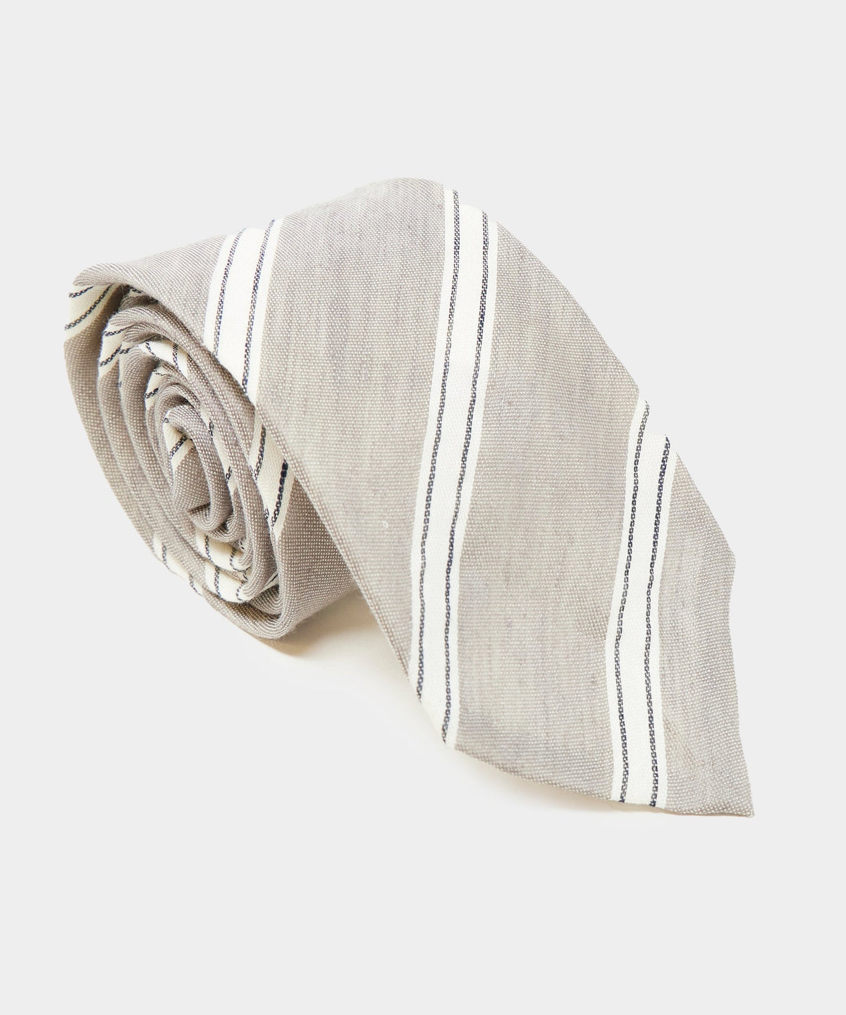 Vintage Stripe Tie - Taupe