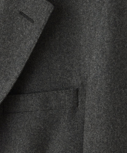 Italian Flannel Sport Coat - Charcoal