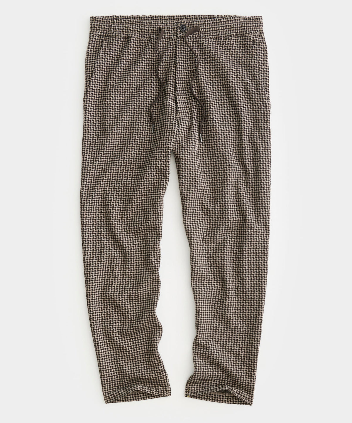 Wool Houndstooth Pant - Desert Beige