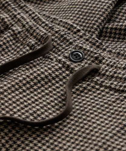 Wool Houndstooth Pant - Desert Beige