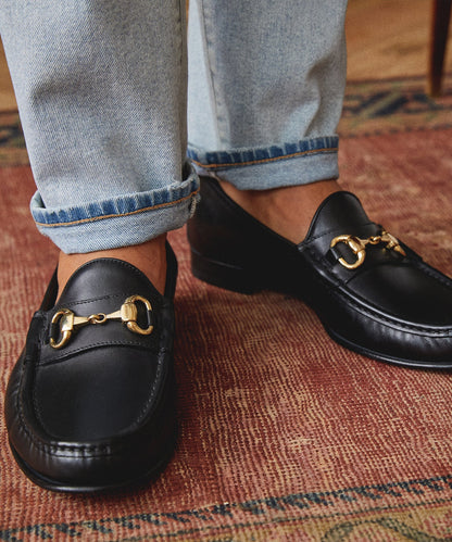 Yuketen Moc Ischia Horsebit Loafer - Black